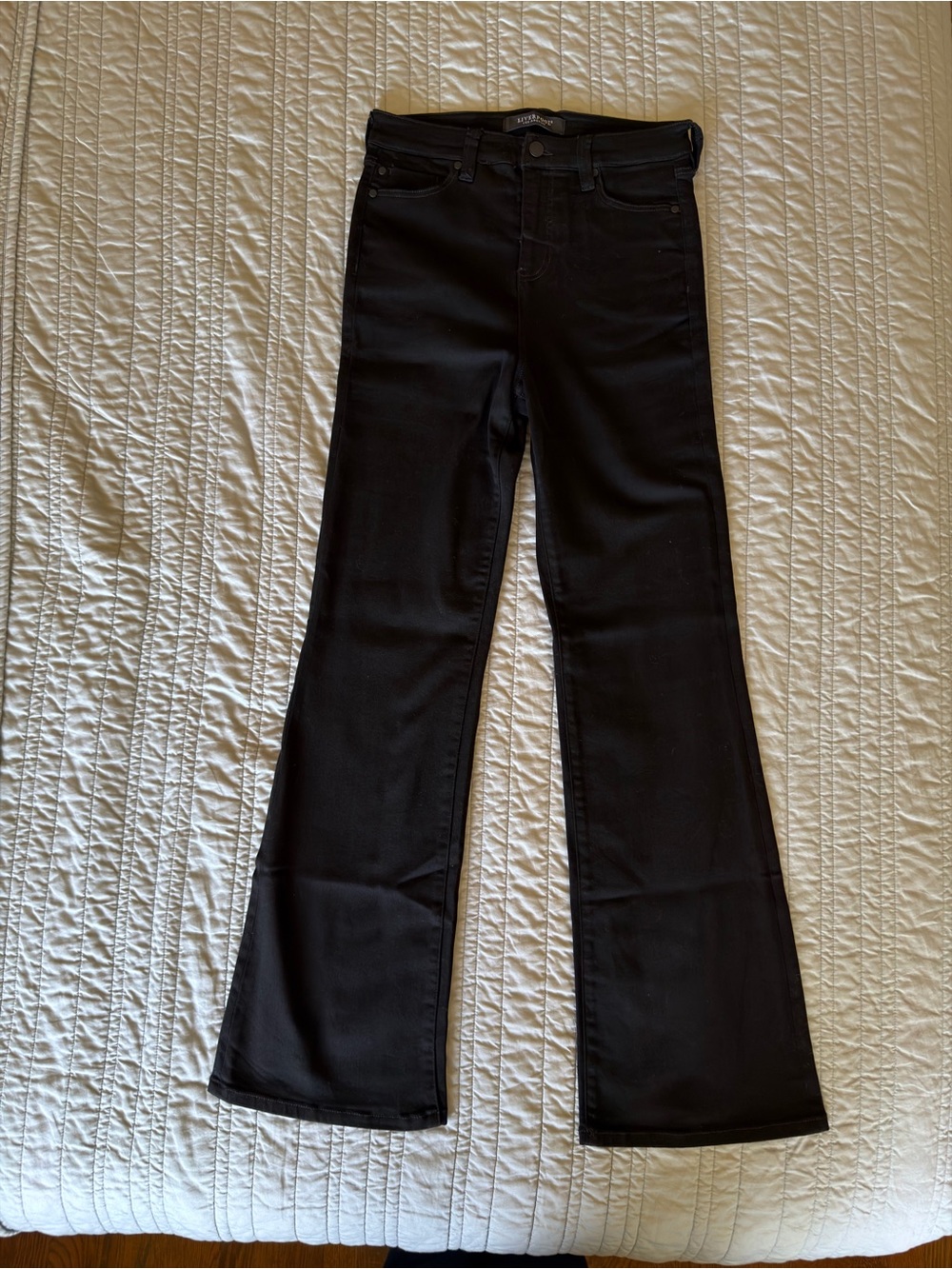 Black High-Rise Flare Jeans